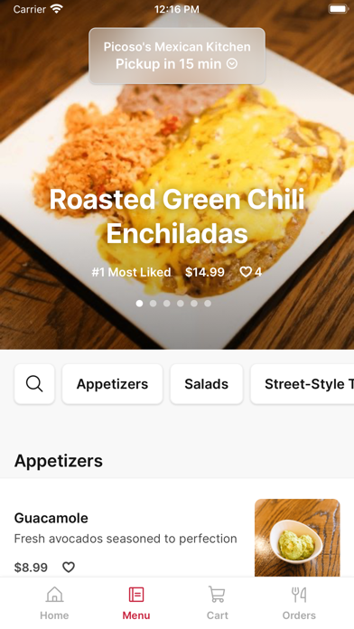 Picoso's Mexican Kitchen iPhone screenshot 2 - Food & Drink app