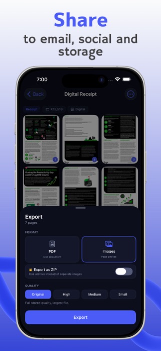 PDF Maker – AI Scanner & OCR Screenshot 7 of 9