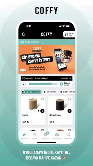 Coffy - Kahve Siparişi iPhone Ekran Görüntüsü 2
