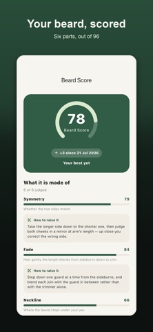 Trimr - Beard Trim Plan iPhone screenshot
