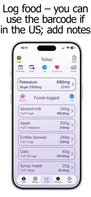 Potassium Counter & Tracker screenshot 1