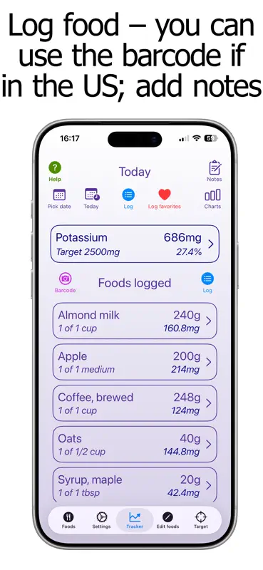Potassium Counter & Tracker screenshot 1 of 10