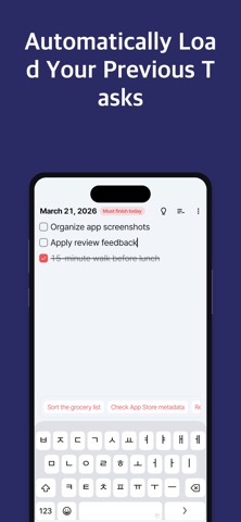 Todlog - Today’s Task Manager screenshot