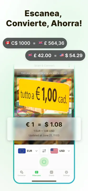 Convertidor de moneda - Moneta screenshot 2 of 6