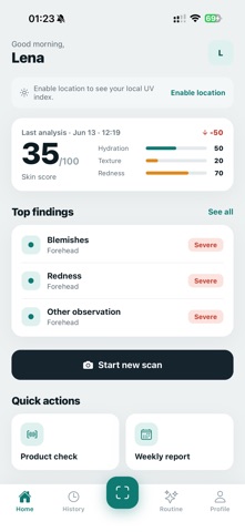 Skintel: AI Skin Analysis Screenshot 1 of 4