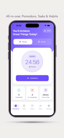 Timely: Pomodoro & Tasks Screenshot 4 of 10