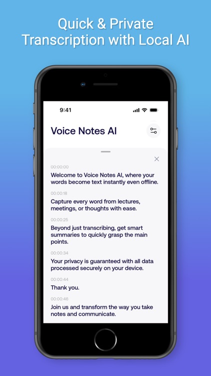 Voice Notes AI Live Transcribe