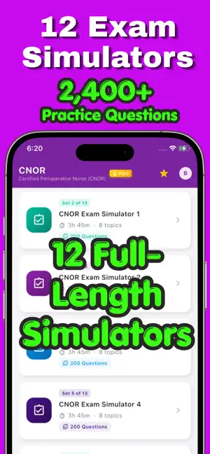 CNOR Exam Prep Practice Test screenshot 2