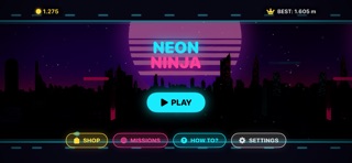 Neon Ninja: Gravity Run Screenshot 3 of 6