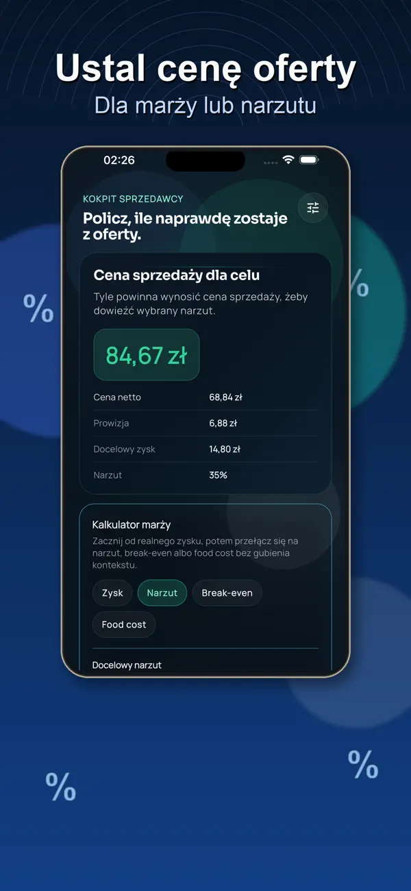 Screenshot #2 pour Kalkulator Marży i Narzutu