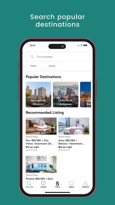 Sleepover - Exceptional Stays iPhone screenshot 1 - Travel app