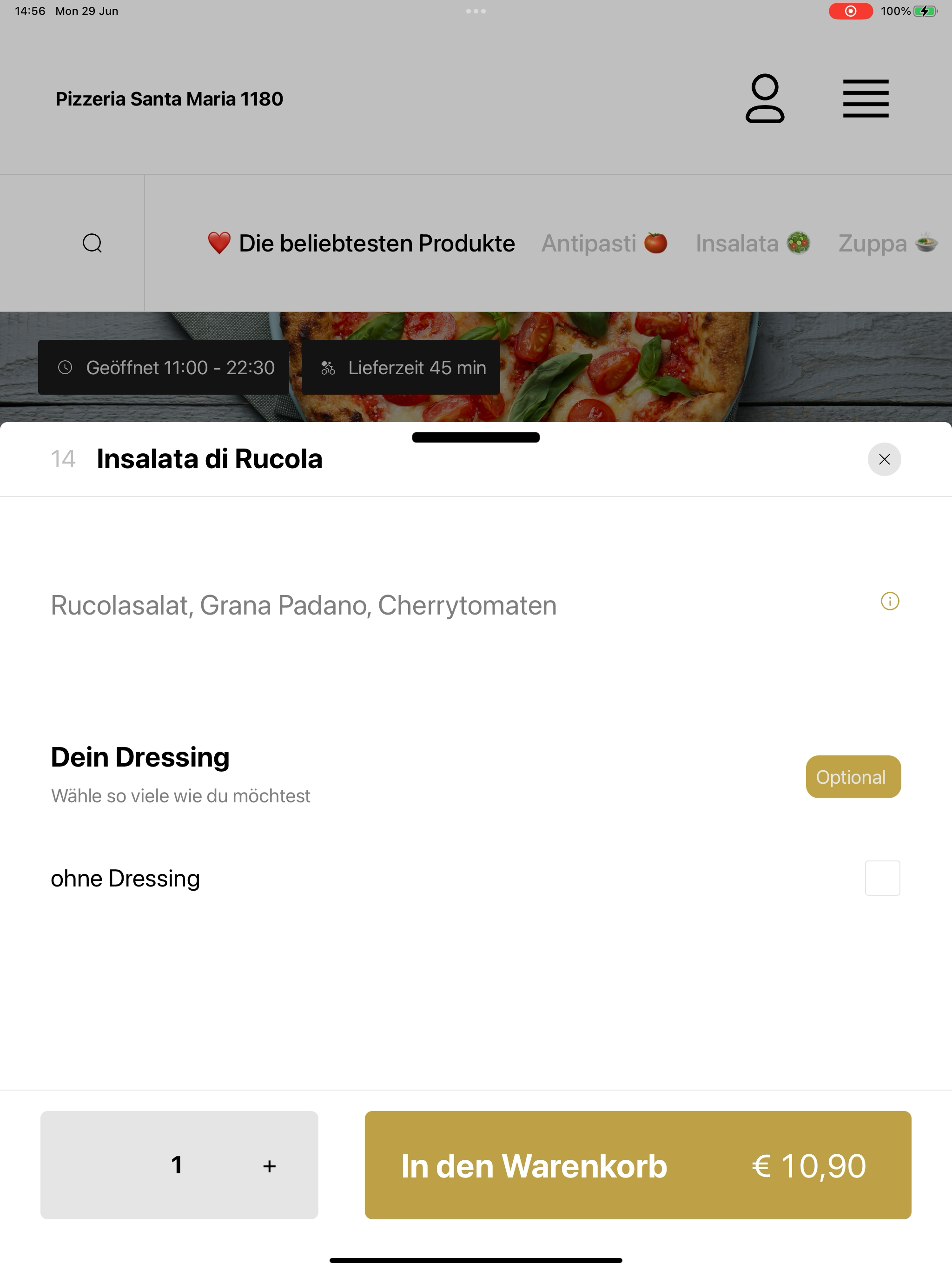 Pizzeria Santa Maria 1180 screenshot 15