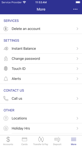 GBank Personal Mobile iPhone screenshot 4 - Finance app