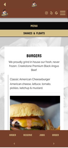 Chubby's App screenshot