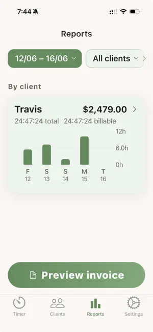 Tally: Billable Hours screenshot 3