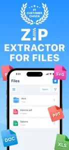 Zip & Rar Extractor app screenshot #1 for iPhone