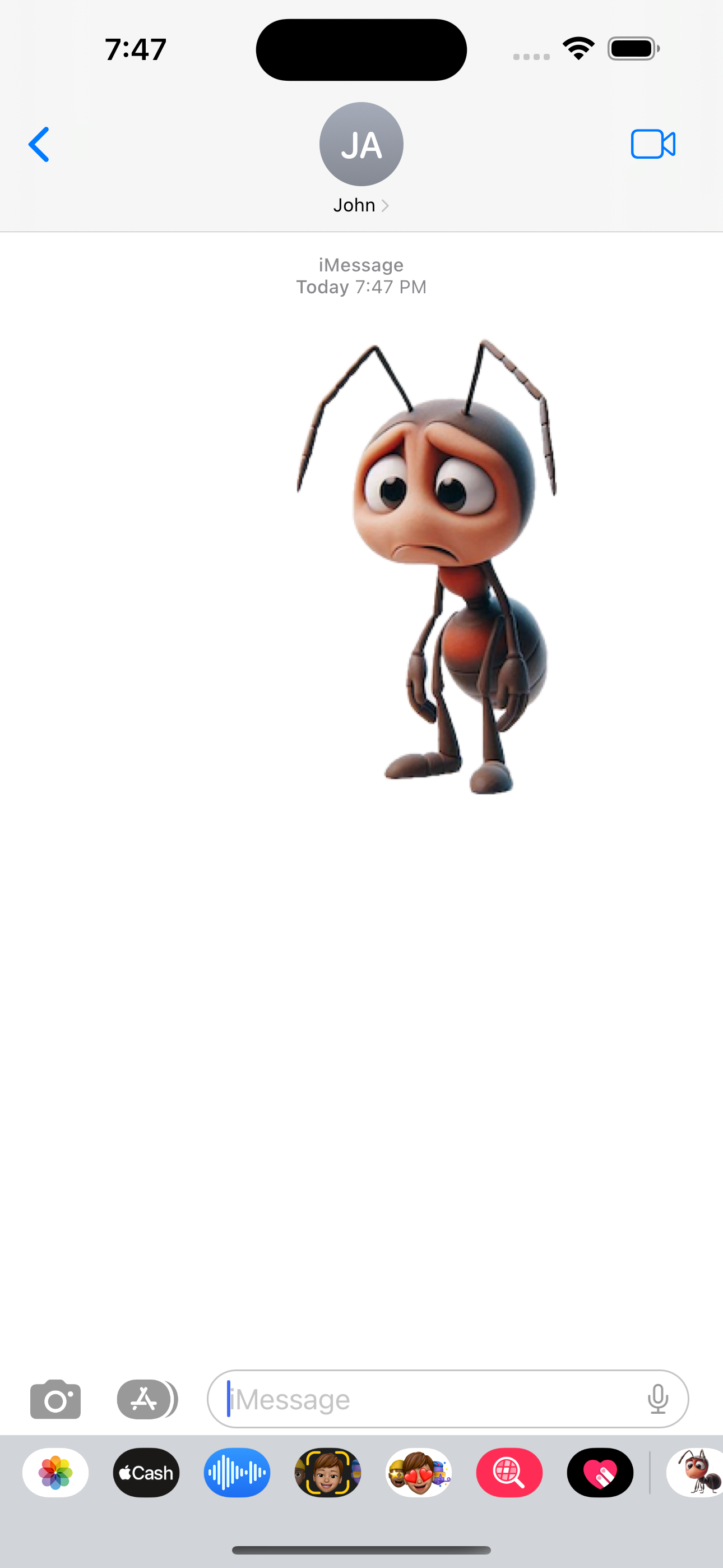 Sad Ant Stickers