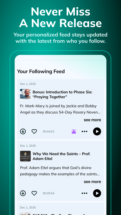 Fio: Catholic Music & Podcasts iPhone screenshot 6 - Music app