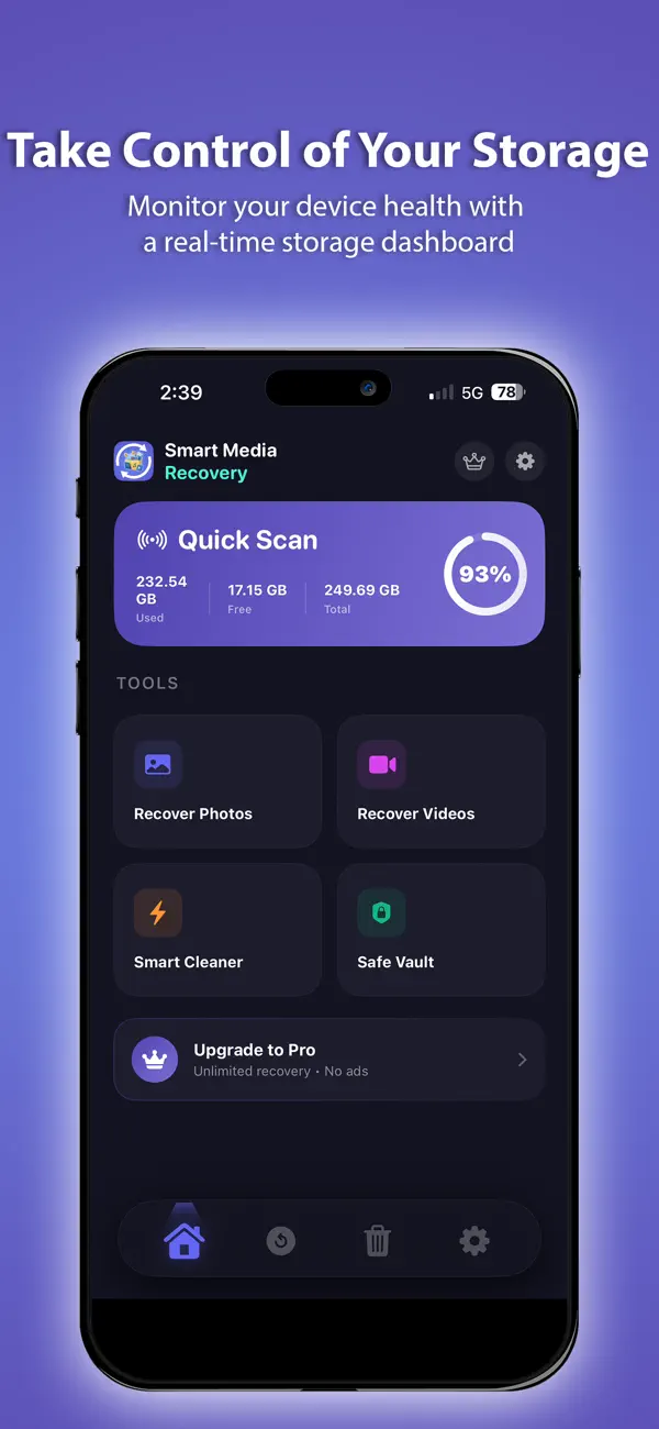 Screenshot #1 pour Ai Media Recover photos videos