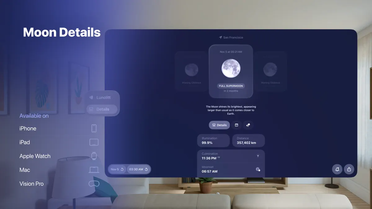 Moonlitt: Moon Phase Tracker screenshot 3