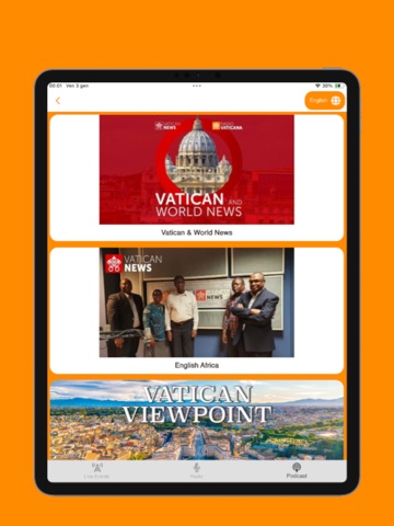 Radio Vaticana iPad screenshot 4