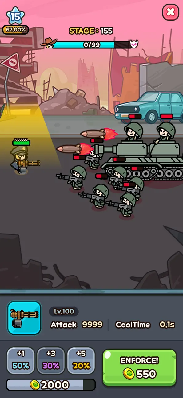 Lucky Guy! Defense Game iOS Mod IPA screenshot 3 - iOS game interface