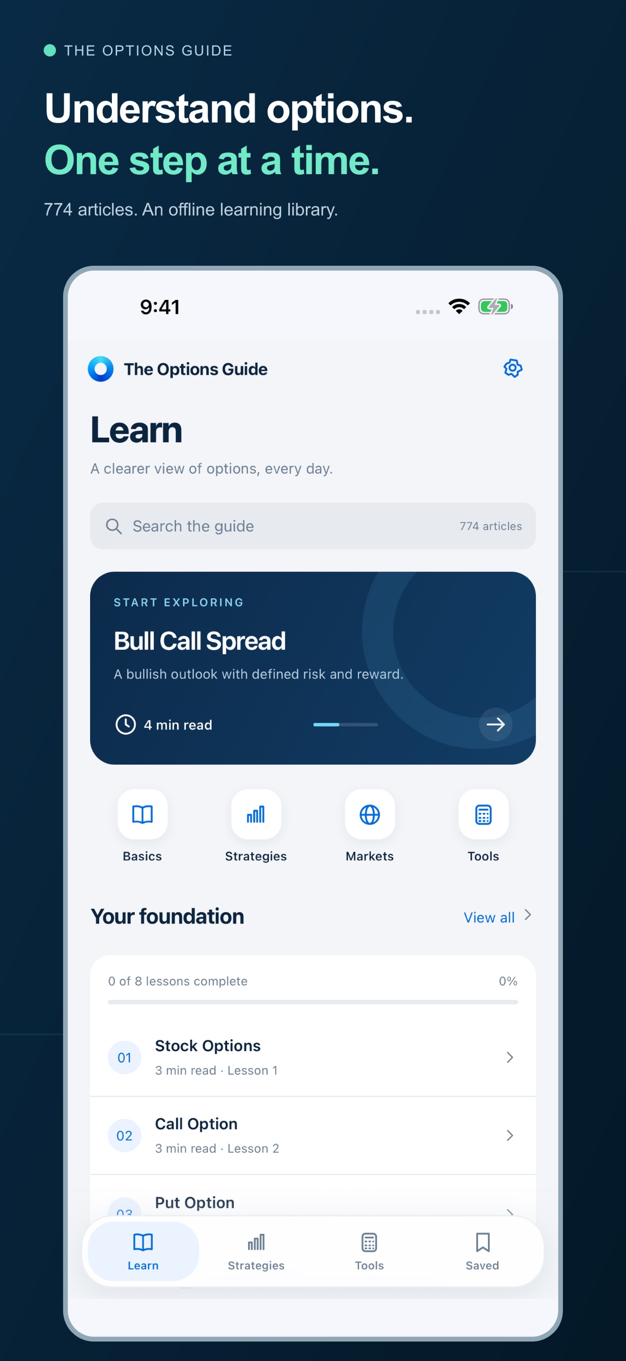 Screenshot 1 of The Options Guide
