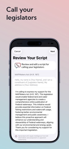 IssueVoter: Congress & Bills iPhone screenshot