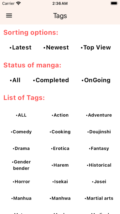 MangaGo - Ultimate Manga App Screenshot