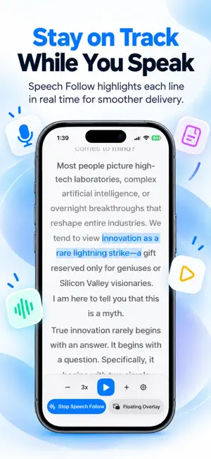 Teleprompter - AI Voice Follow screenshot 2