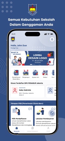 PENABUR SMS screenshot