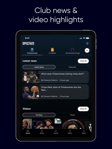 Spectate Sports: Basketball iPad screenshot