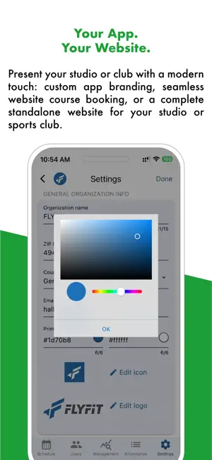 SPORTMEO gym/course management screenshot 4