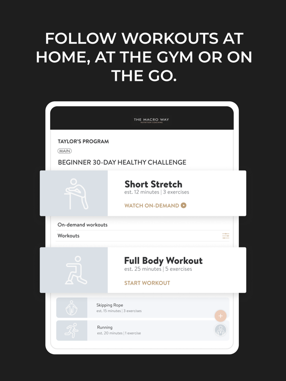 The Macro Way iPad screenshot 3 - Health & Fitness app
