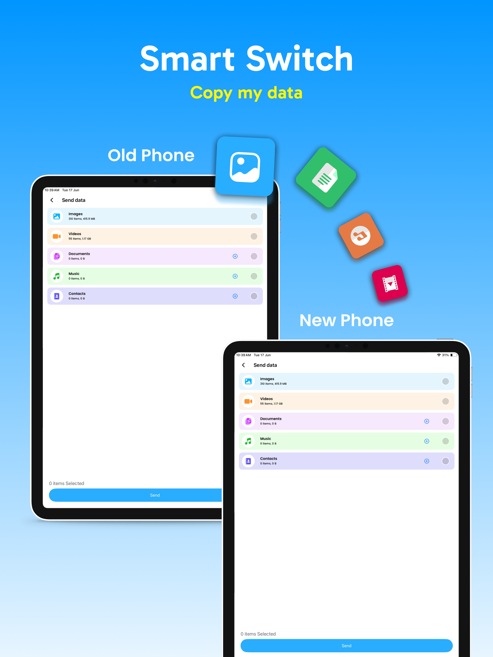 Smart Switch, Copy My Data