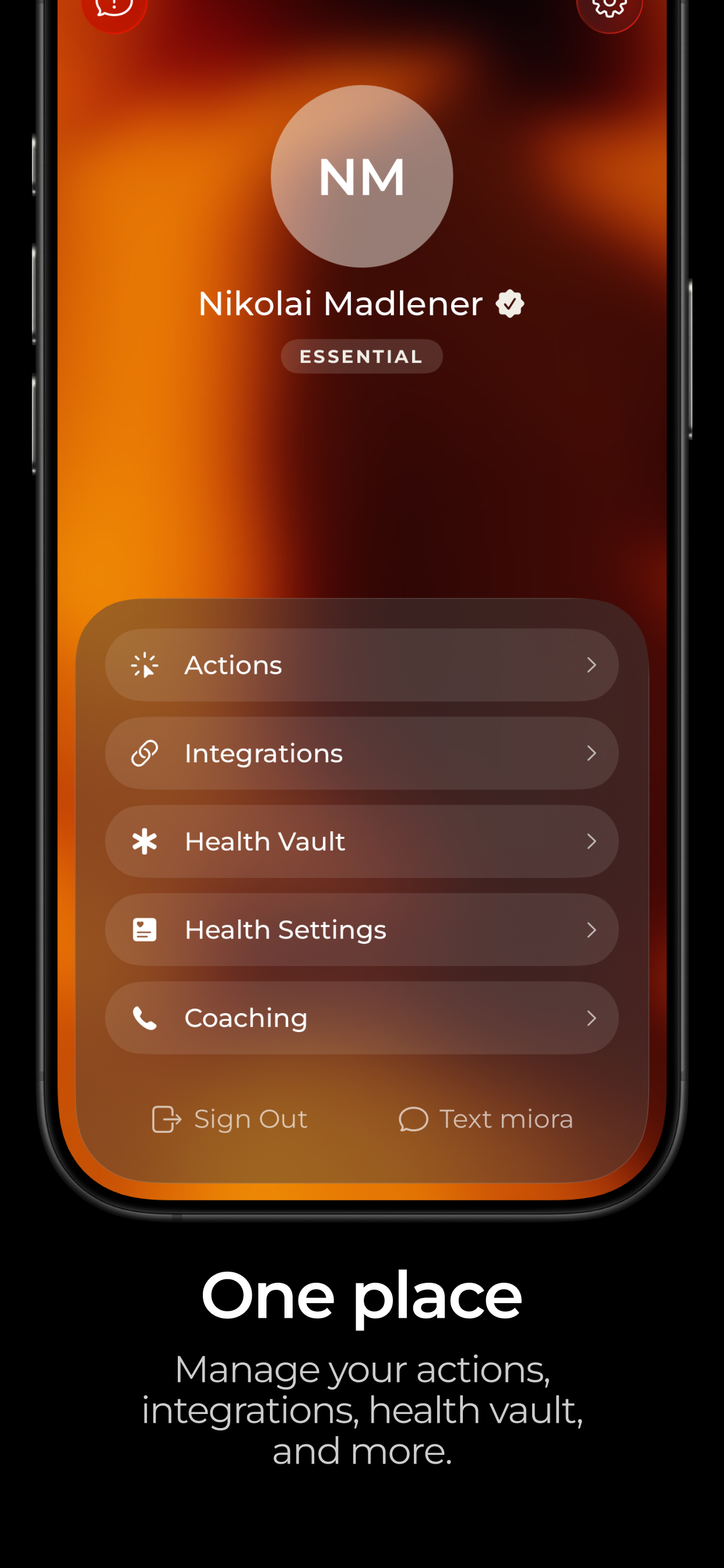 Miora: AI Health Agent