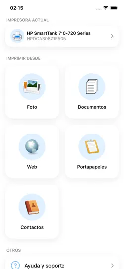 Captura de pantalla de PrinterShare Premium en iPhone 1