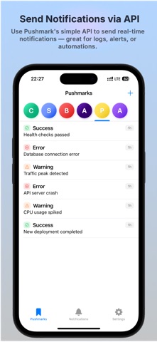 Pushmark – Push Notifications Screenshot 1 of 5