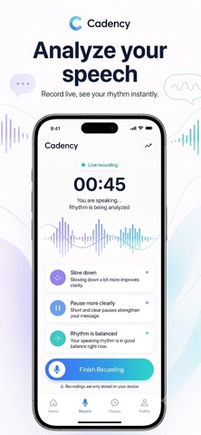 Cadency: Speech Coach Screenshot 1 of 3