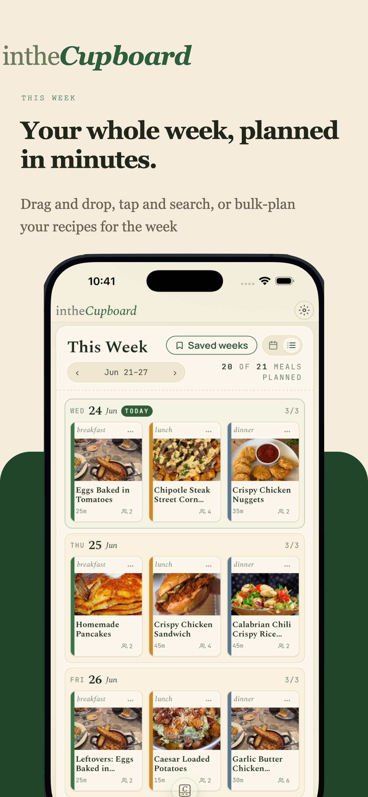 In the Cupboard: Meal Planner screenshot 3