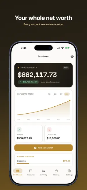 Net Worth Tracker: Worthtally screenshot 1