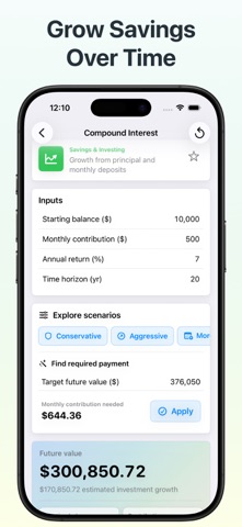 Money Planner: Calculator Screenshot 4 of 5