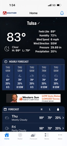 News on 6 Weather iPhone screenshot