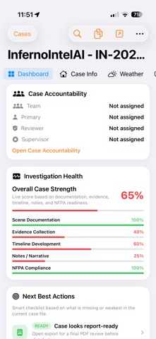 InfernoIntelAI iPhone screenshot