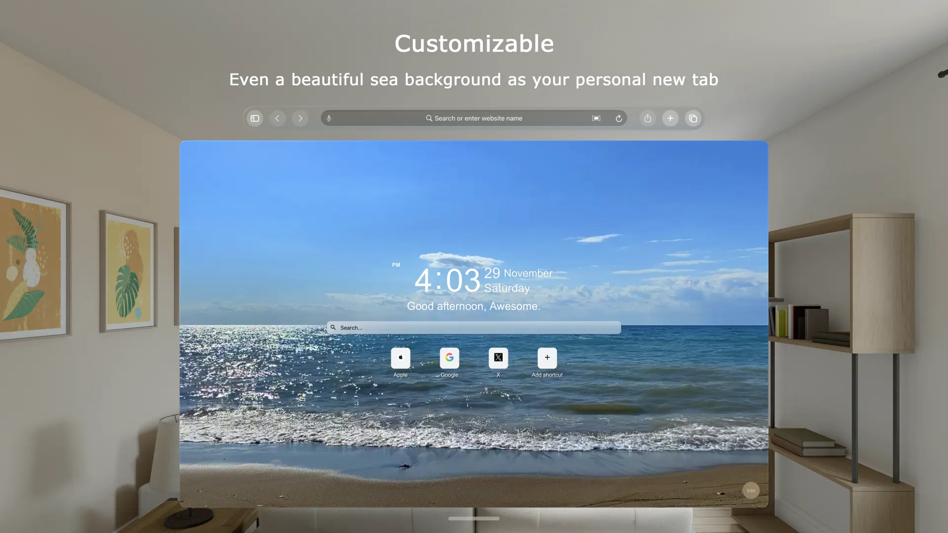 Home Tab for Safari screenshot 2
