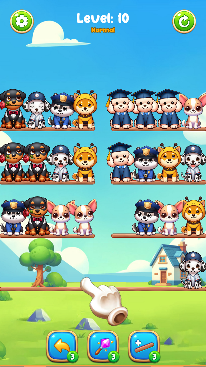 Dog Sort Puppy Puzzle