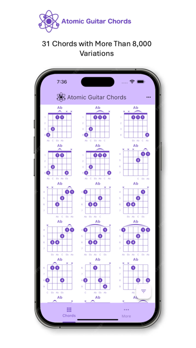 Atomic Guitar Chords Screenshot