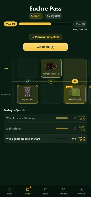Euchre Unleashed screenshot 3