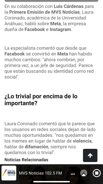 MVS Noticias Screenshot