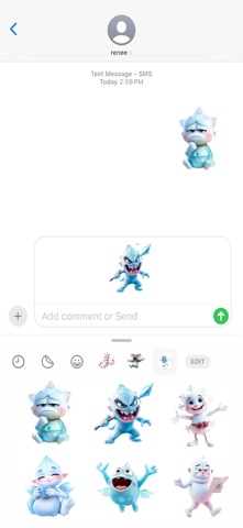 晶莹霜贴纸 screenshot